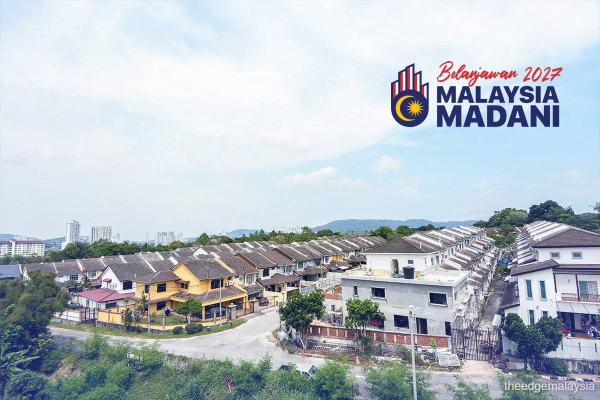 Rows of residential houses in Malaysia