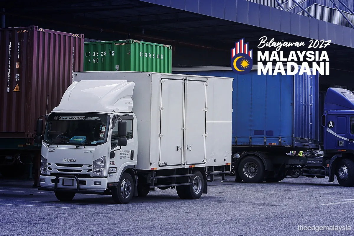 Shipping containers stacked at a cargo terminal