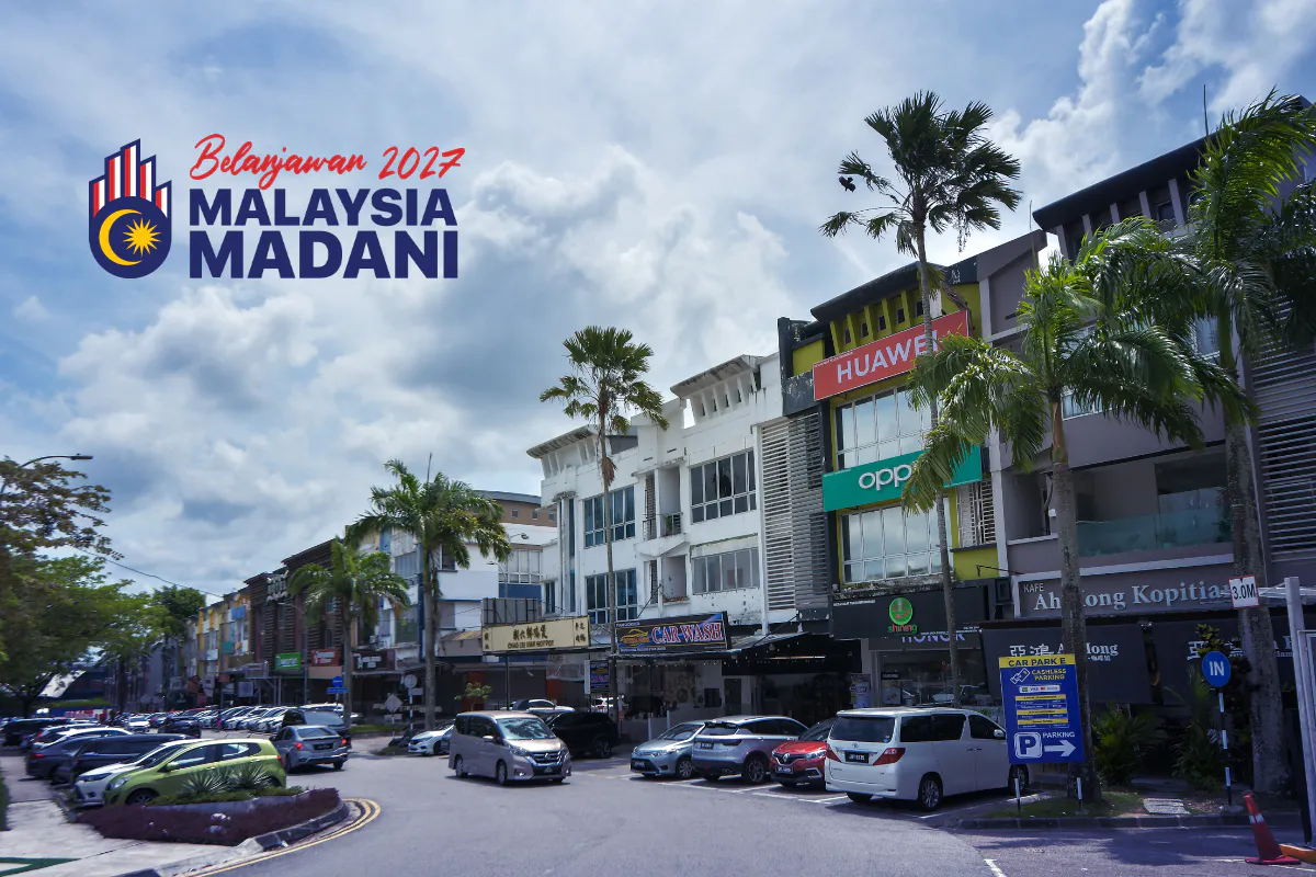 Small business premises in a Malaysian commercial district