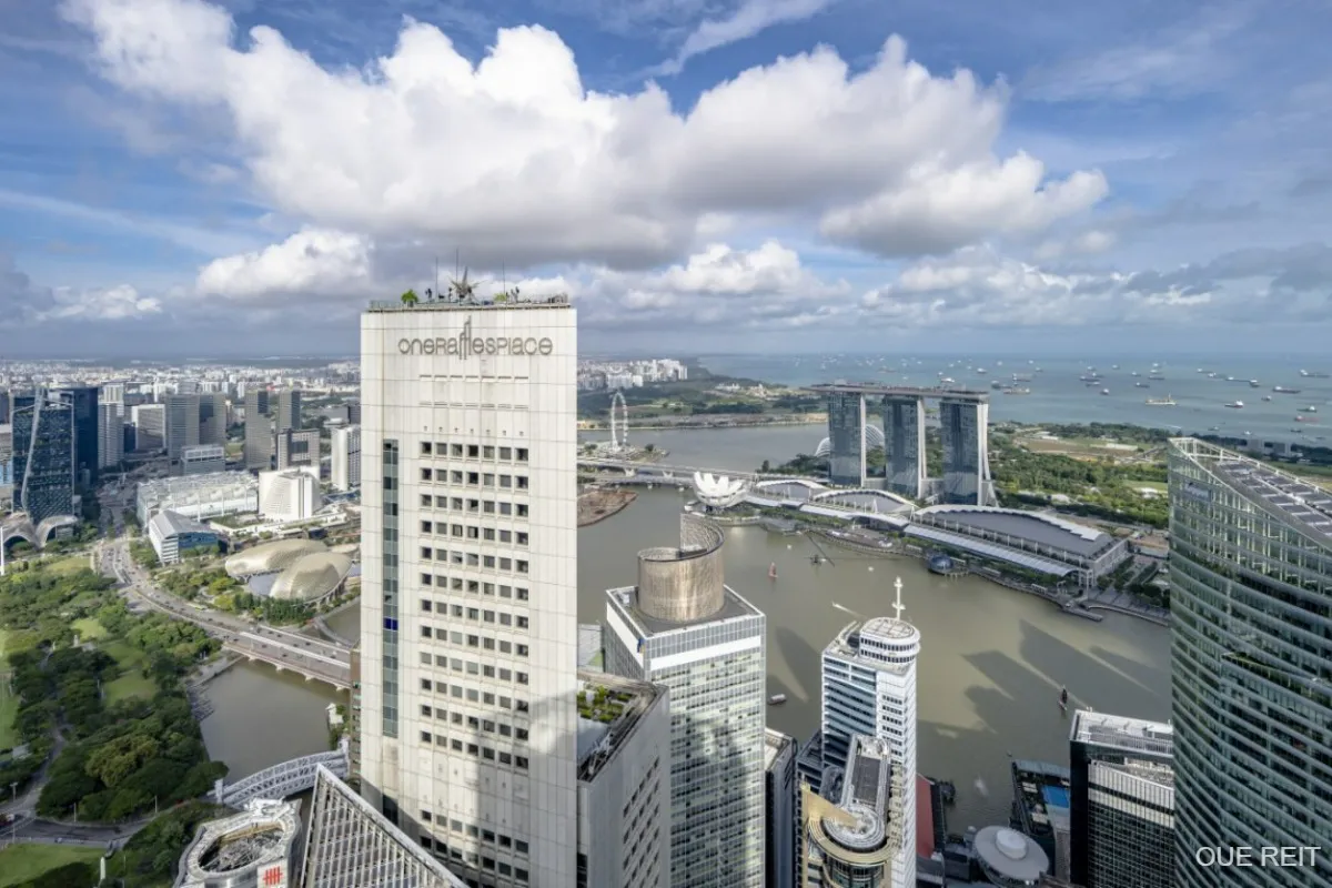 Office towers and retail buildings in Singapore’s central business district