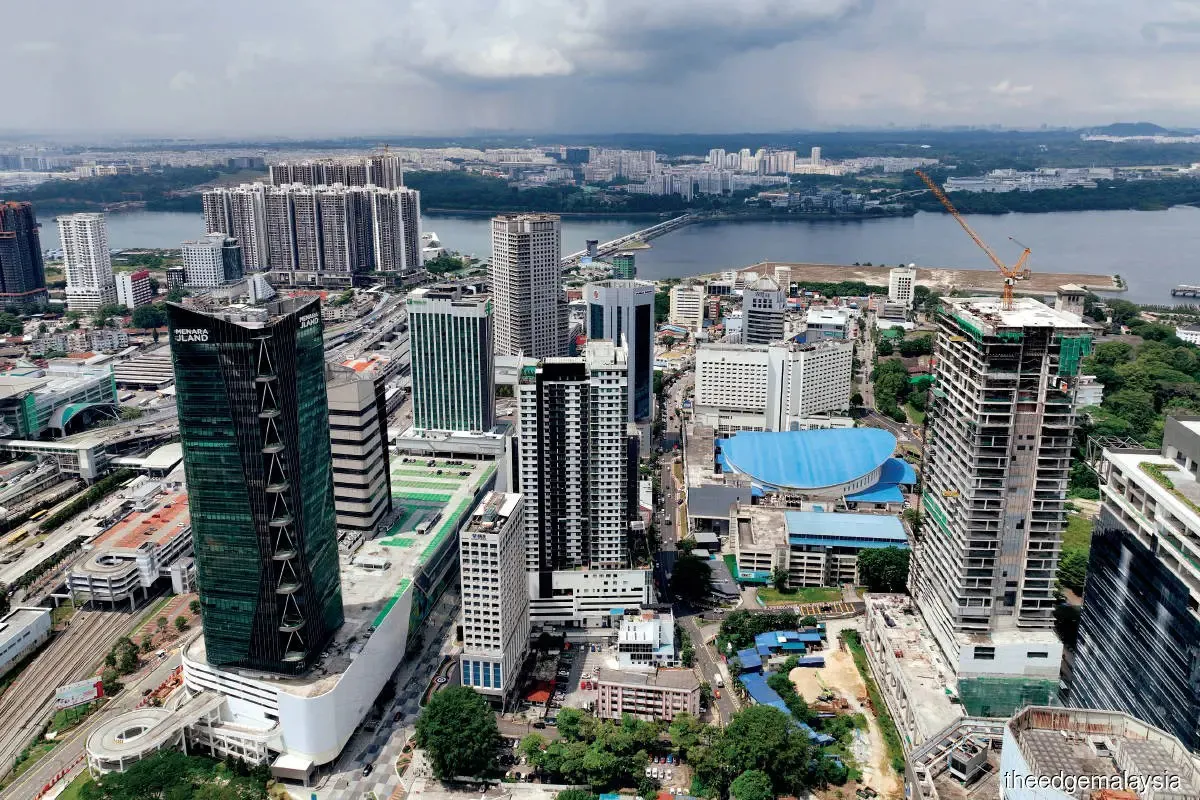 Industrial buildings and transport infrastructure in Johor