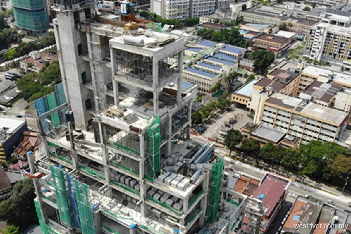 Warehouse buildings with rooftop solar panels and electrical infrastructure