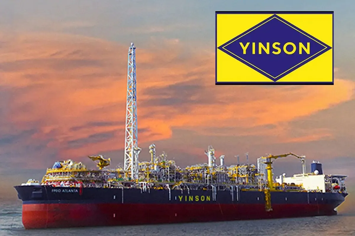 An offshore floating production, storage and offloading vessel at sea